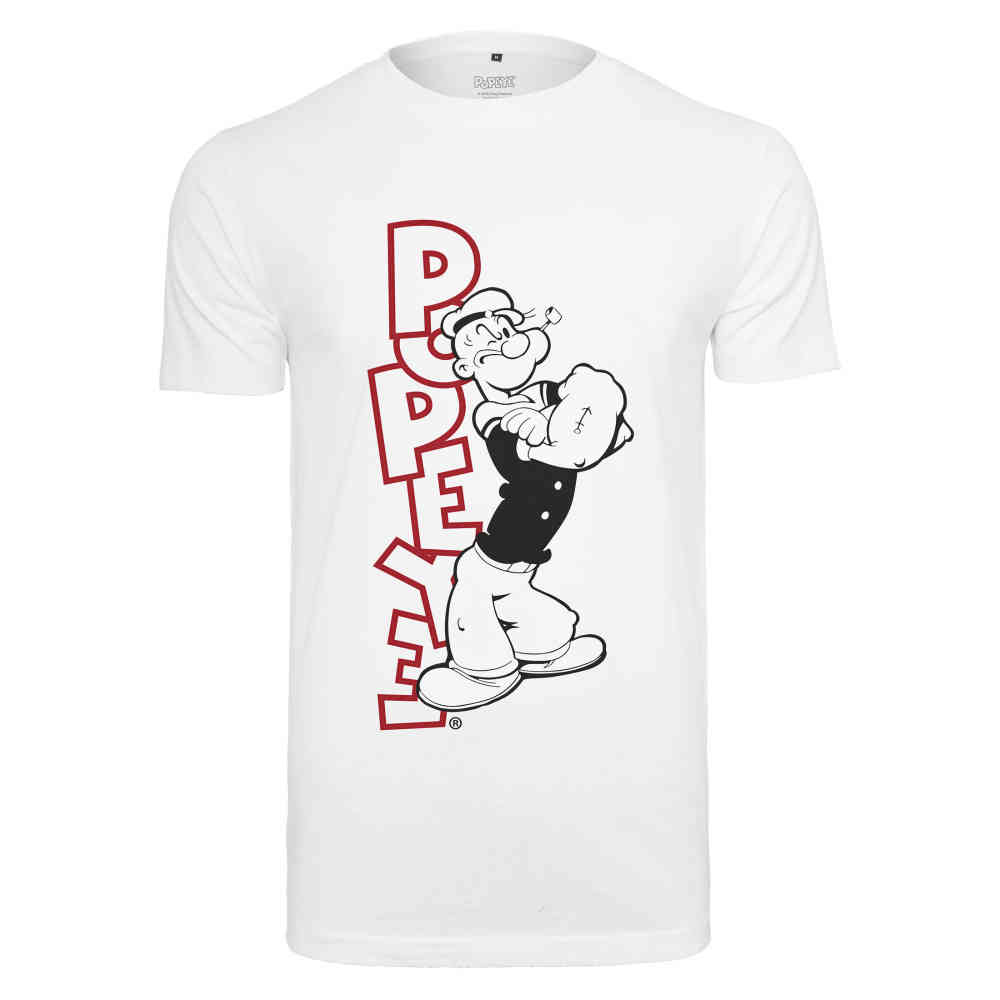 Merchcode Popeye - Popeye Standing Heren Tshirt - Wit